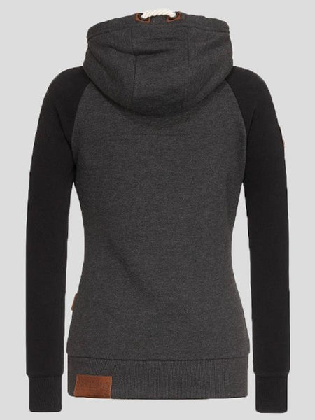 Women's Colorblock Zip-Up Hoodie