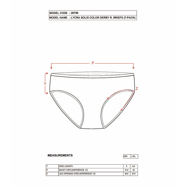 7-Pack Women’s Ribbed Cotton Bikini Panties – Stretch Slip Brief Underwear Set