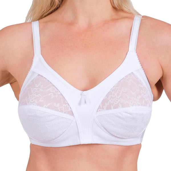 Full-Coverage Wireless Lace Bra