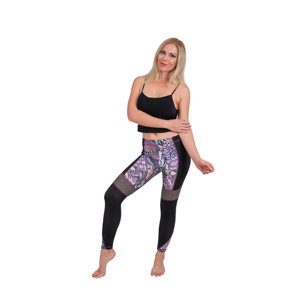 BoldMesh High-Waist Yoga Leggings