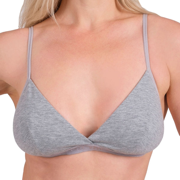 Wire-Free Cotton Triangle Bra