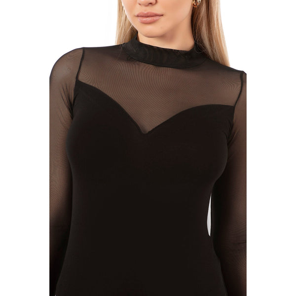 Women’s Long Sleeve Mesh Bodysuit