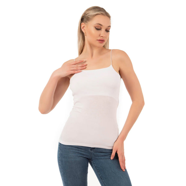 Women’s Cotton-Modal Camisole Top with Thin Straps