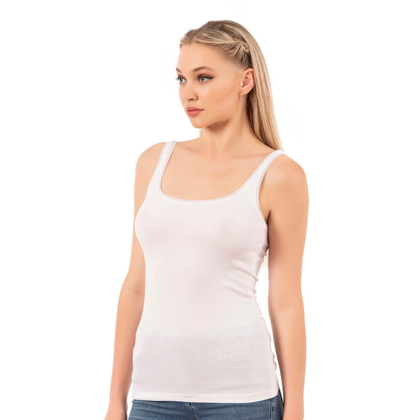 Women’s Modal-Cotton Tank Top with Bias Trim