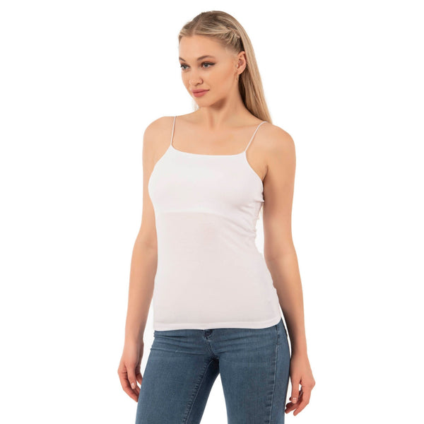 Women’s Cotton-Modal Camisole Top with Thin Straps