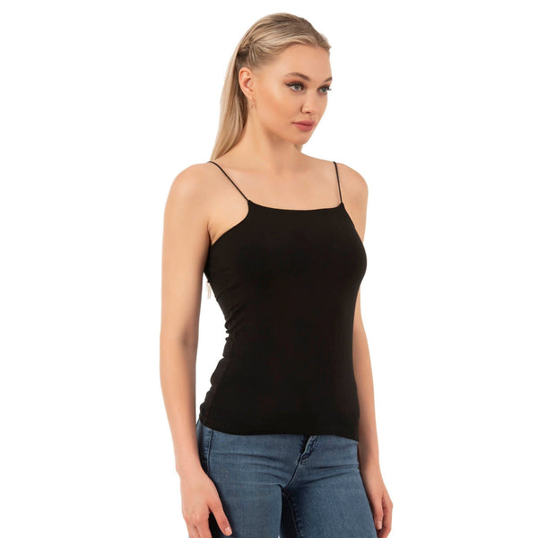Women’s Cotton-Modal Camisole Top with Thin Straps