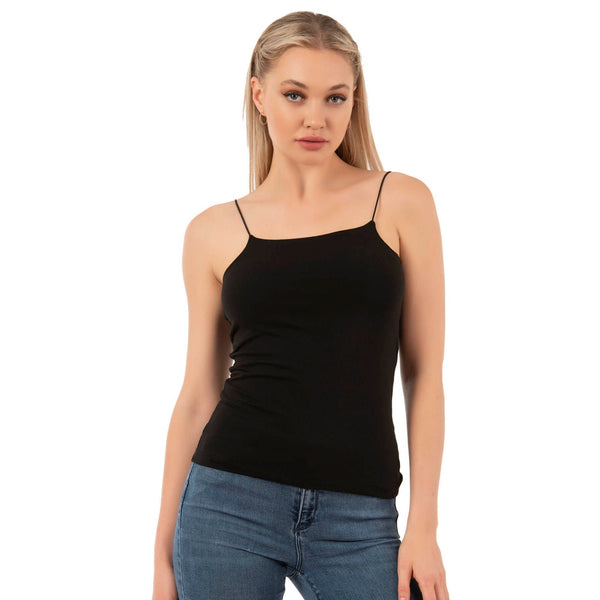 Women’s Cotton-Modal Camisole Top with Thin Straps