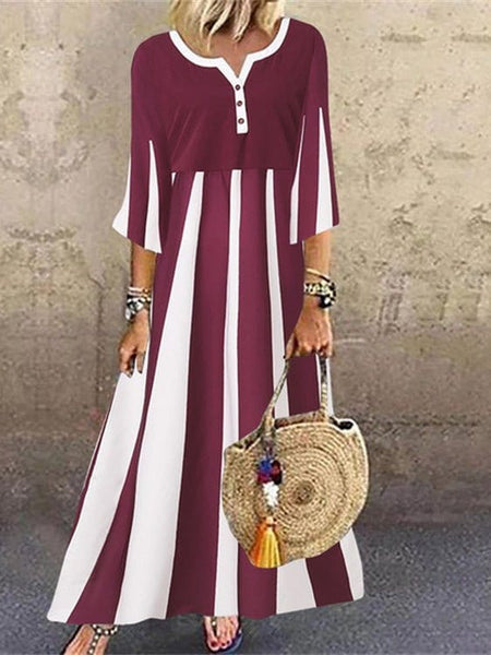 Versatile Chic Button-Up Short Sleeve Dress