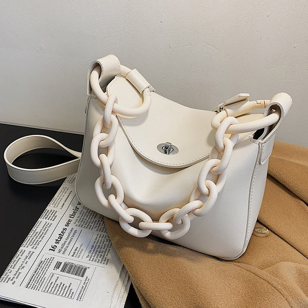 Leather Chain Handbag
