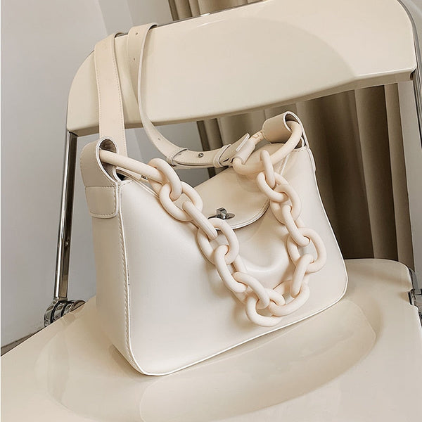 Leather Chain Handbag