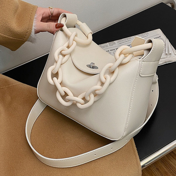 Leather Chain Handbag