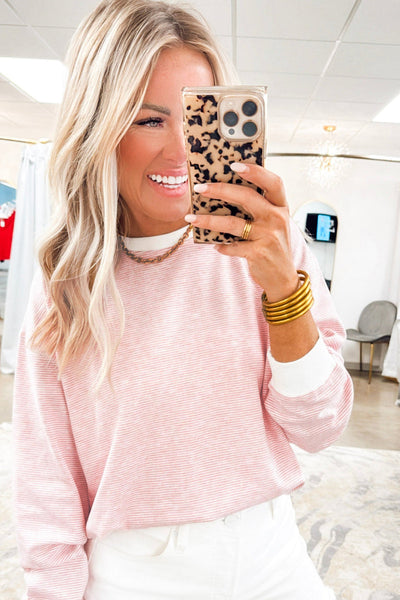Stylish Women's Soft Cotton Striped Long Sleeve Top - Casual Fit for Effortless Everyday Comfort and Fashion