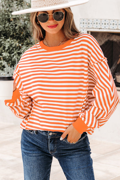 Lightweight Women's Stripe Blouse - Soft Cotton Casual Top for Effortless Everyday Style and All-Day Comfort