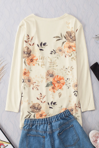 Stylish Batwing Sleeve Lightweight Printed Cardigan