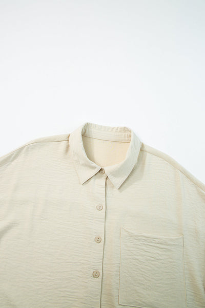 Elegant Lightweight Solid Color Blouse for Women - Casual Fit Top Perfect for Everyday Style and Comfort