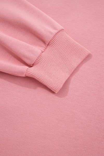 Cozy Floral Patch Women's Sweatshirt - Soft Cotton, Casual Everyday Style with Relaxed Fit for Ultimate Comfort