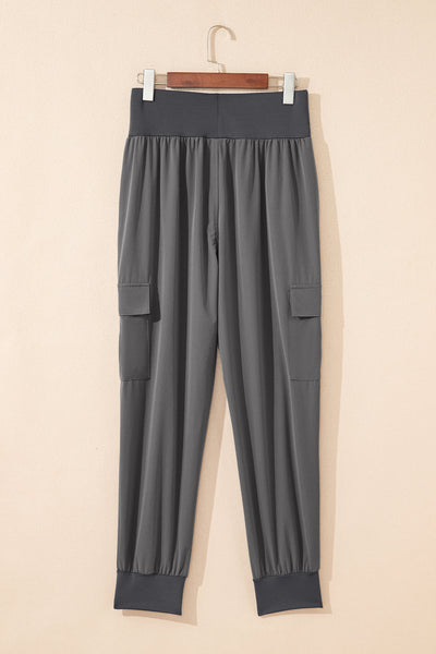 Trendy Olive Green Women's Cargo Jogger Pants - Comfortable, Stylish Fit with Utility Pockets for Casual Chic Looks