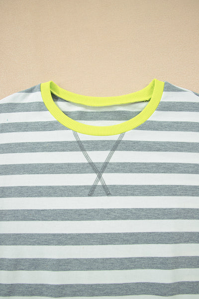 Women's Casual Summer Striped Two-Piece Cotton Shorts Set - Relaxed Fit, Stylish & Comfortable for Everyday Wear