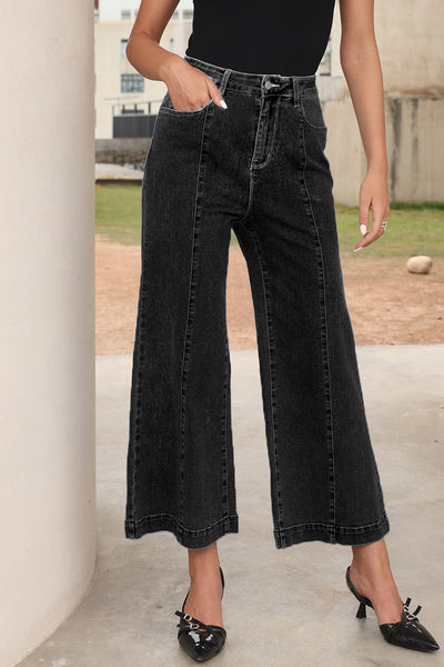 Stylish Women's Classic Blue Ankle Jeans - Comfortable Fit for Everyday Casual Wear and Effortless Style