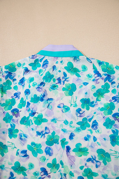 Flattering Women's Puff Sleeve Blouse in Soft Pastel Shades - Perfect for Casual and Dressy Outings
