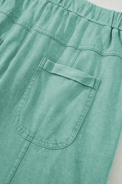 Women's Olive Green Flowy Cargo Pants - Relaxed Fit for Comfortable, Effortless Casual Style and Chic Everyday Wear