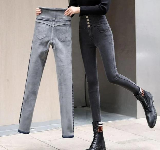 Slim Stretch High Waist Pants