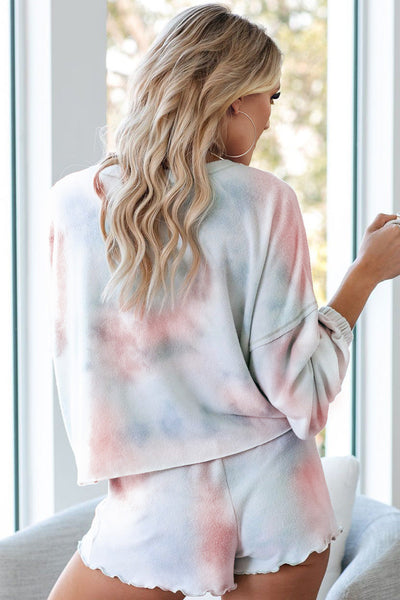 Floral Print Layered Sleeve Mini Dress