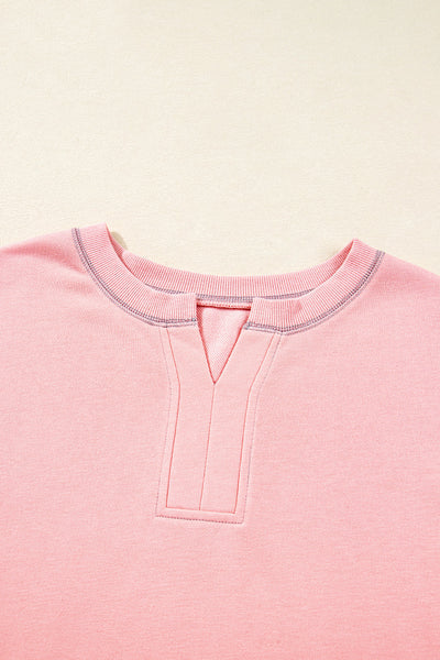 Cozy Women's Color Block Pullover Sweatshirt - Stylish and Trendy Casual Wear in Comfortable Fabrics
