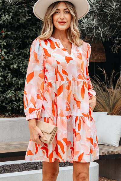 Stylish Women's Vibrant Long Sleeve Mini Dress - Flattering Fit for Casual Outings and Special Celebrations