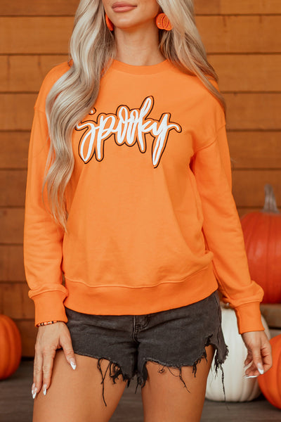 Women‚Äö Halloween Graphic Sweatshirt - Cozy Fit, Spooky Design, Perfect for Fall Festivities and Casual Wear