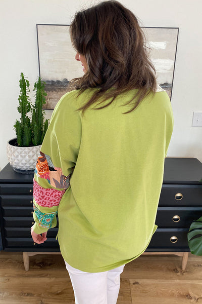 Plus Size Women's Cozy Green Sweatshirt - Soft, Stylish, Perfect for Casual Outings and Everyday Comfort