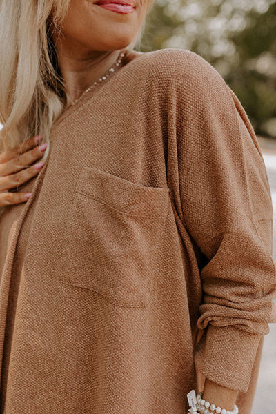 Plus Size Women's Parchment Drop Shoulder Knit Tunic Top - Chic, Comfortable Casual Wear for Effortless Style
