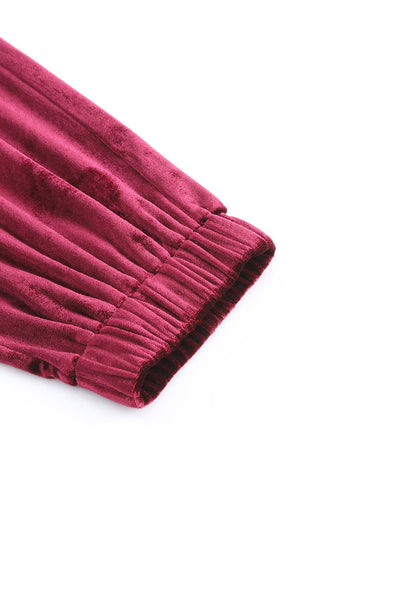 Velvet Red Lounge Set with Fiery Vibe