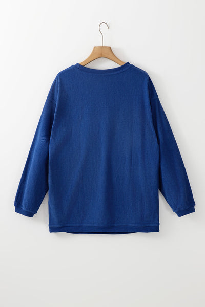 Soft Cozy Women's Long Sleeve Tunic Sweatshirt - Casual Stylish Top for Effortless Comfort in Everyday Wear