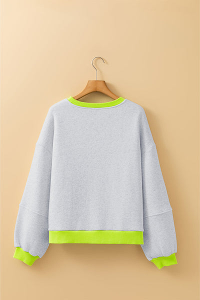Chic Women's Loose-Fit Cozy Sweatshirt in Soft Fabric for Casual Outings & Layering - Trendy Colors Available
