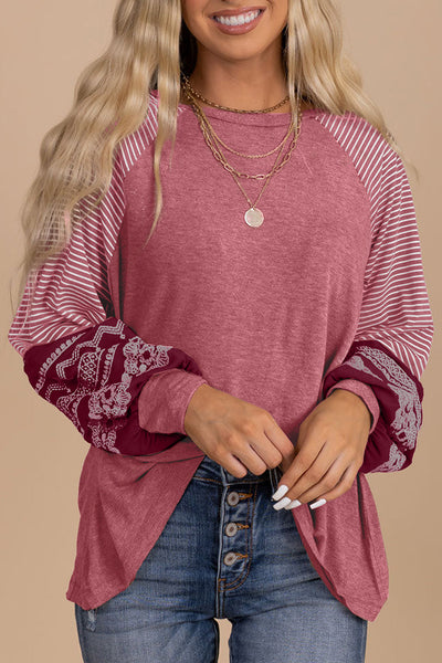 Trendy Women's Striped Long Sleeve Top - Comfortable & Stylish for Casual Outings and Layering in Soft Fabric