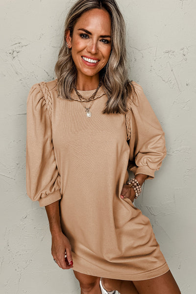 Chic Urban Women's Mini Dress Sweatshirt - Cozy Casual Fit with Pockets in Trendy Colors for Effortless Style
