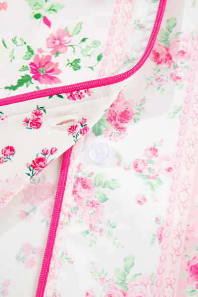 Elegant Women's Floral Cotton Pajama Set - Soft Sleepwear for Cozy Nights, Relaxed Fit for Ultimate Comfort