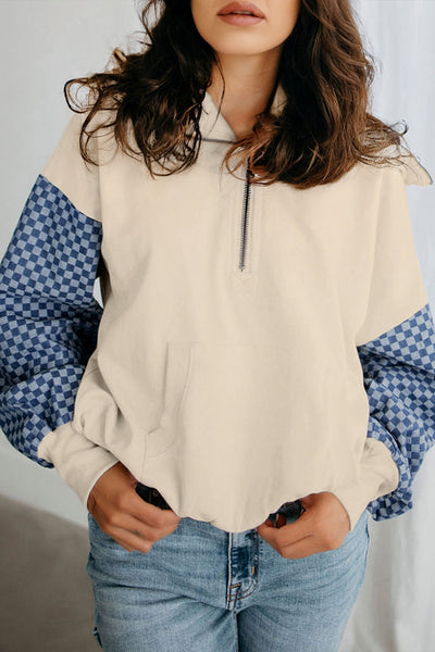 Cozy Women's Half Zip Hoodie in Soft Cotton Blend - Casual Everyday Style in Trendy Colors for Ultimate Comfort