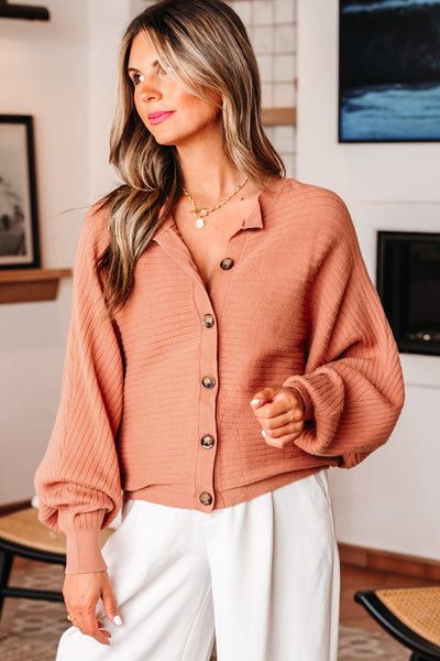 Soft Pastel Cozy Rib Knit Cardigan for Women - Versatile Layering Essential for Every Season and Style