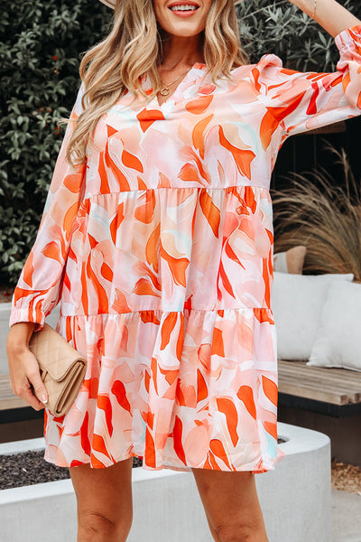 Stylish Women's Vibrant Long Sleeve Mini Dress - Flattering Fit for Casual Outings and Special Celebrations