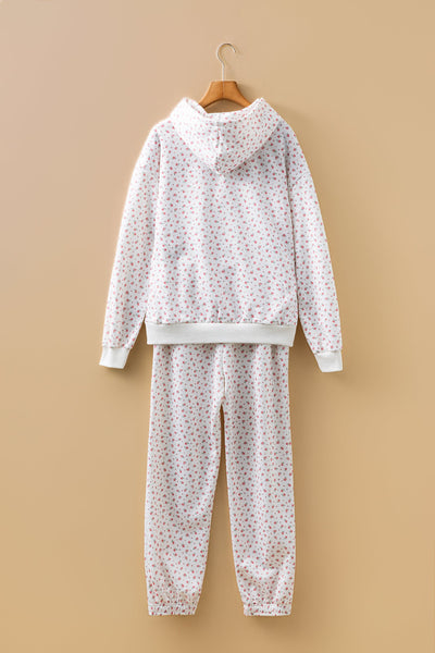 Women's Ditsy Floral Hoodie and Jogger Loungewear Set