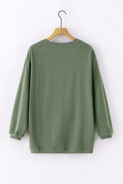Soft Cotton Blend Oversized Sweatshirt for Women - Cozy Relaxed Fit, Ideal for Casual Outings and Comfortable Lounging