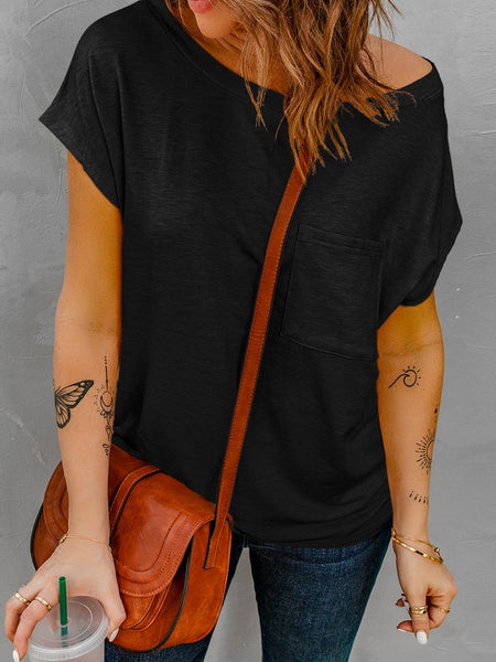 V-neck Skull Print Loose Short Sleeve T-shirt with practical styling and dependable silhouette control.