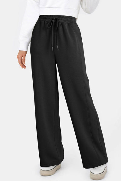 Women's Soft Black Sweatpants - Cozy Casual Fit for Everyday Comfort and Relaxation in Stylish Loungewear