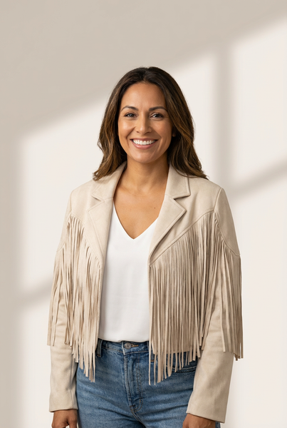 Women's Western Fringe Suede Jacket in Jackets