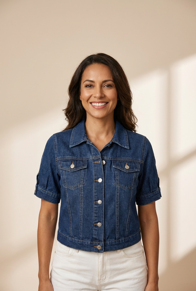 Women's Chic Denim Vest made for easy styling and wardrobe coordination, with premium-like structure and finish.