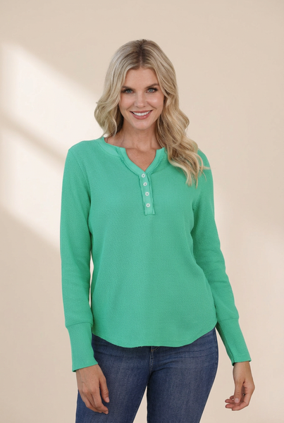 Women's Versatile Fashion Waffle Pullover For Trendy Women