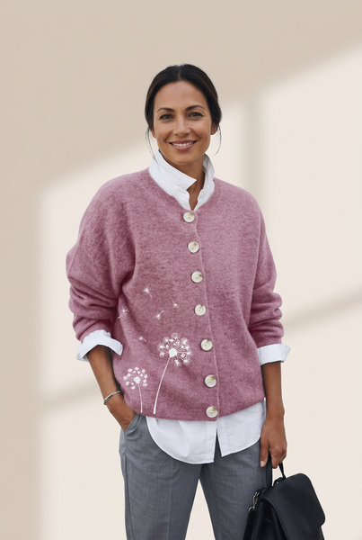 Women's Solid Color Button Cardigan made for easy styling and wardrobe coordination, with premium-like structure and finish.