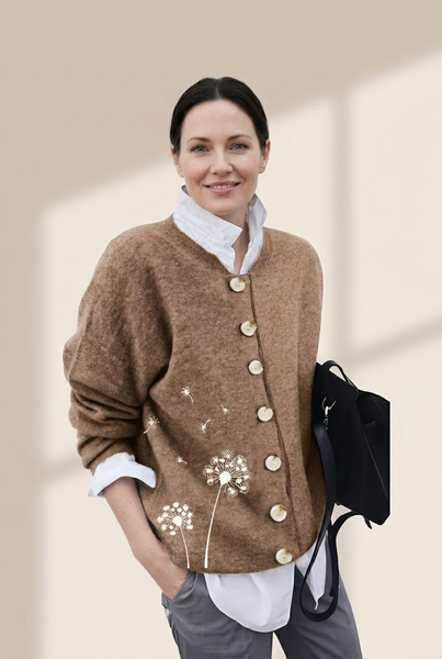 Women's Solid Color Button Cardigan made for easy styling and wardrobe coordination, with premium-like structure and finish.